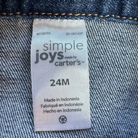 Carter’s 24 Month Medium Wash Denim Jean Jacket - Picture 5 of 6
